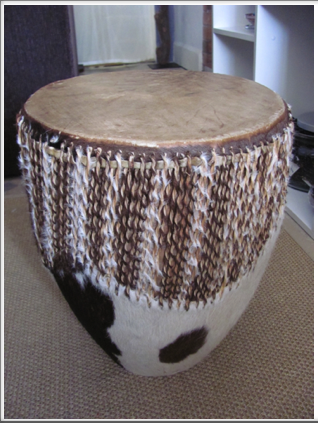 Ugandan Cowhide Drum
Medium Size 
$375   Orders Taken